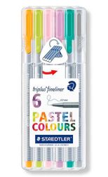 Fineliner Triplus Pastel Box X  6