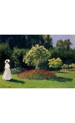 Rompecabezas Mini 1000 Lady in a Garden de Claude Monet