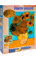 Rompecabezas 500 Vase With Twelves Sunflowers de Van Gogh