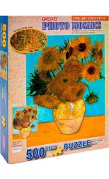 Rompecabezas 500 Vase With Twelves Sunflowers de Van Gogh