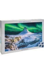Rompecabezas 1000 Starry sky with aurora