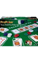 ProPoker 200 Poker Chips with felt mat