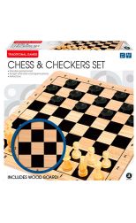 Set de madera chess & Checkers