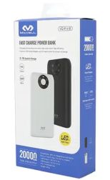 Cargador Portátil Magnético Miccell 20000mAh Negro/Blanco