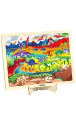 Rompecabezas de madera Mideer Dinosaur Kingdom