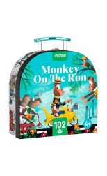 Rompecabezas lonchera Mideer Monkey on the Run