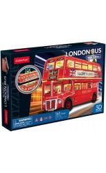 Rompecabezas 3D London Bus LED