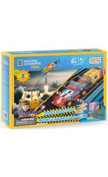Rompecabezas 3D National Geographic 2 en 1 Blast Off Rocket & Racing Car