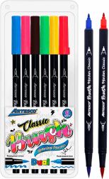 Estuche 6 Plumones Dual Brush Classic Lettering Marker