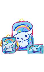 Set Mochila Kombat Oficio 1 Bolsillo Tela c/PVC Cinnamoroll