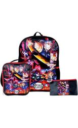 Set Mochila Kombat Oficio 1 Bolsillo Tela c/PVC Demon Slayer