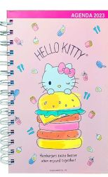 Agenda 2023 tamaño A5 hamburger Hello Kitty