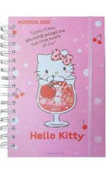 Agenda 2025 Tamaño A5 Sparkling Drink Hello Kitty Multicolor