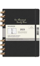 Moleskine Planificador espiralado 2023 Midnight