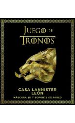 Juego de Tronos. Casa Lannister León - Máscara 3D y Soporte de Pared