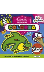 Color y Purpurina. Colorea. Delfín