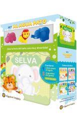 Set ¡Al agua pato! Animales de la selva