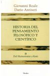 Historia del Pensamiento Filosófico y Científico. Tomo Ii. del Humanismo a Kant