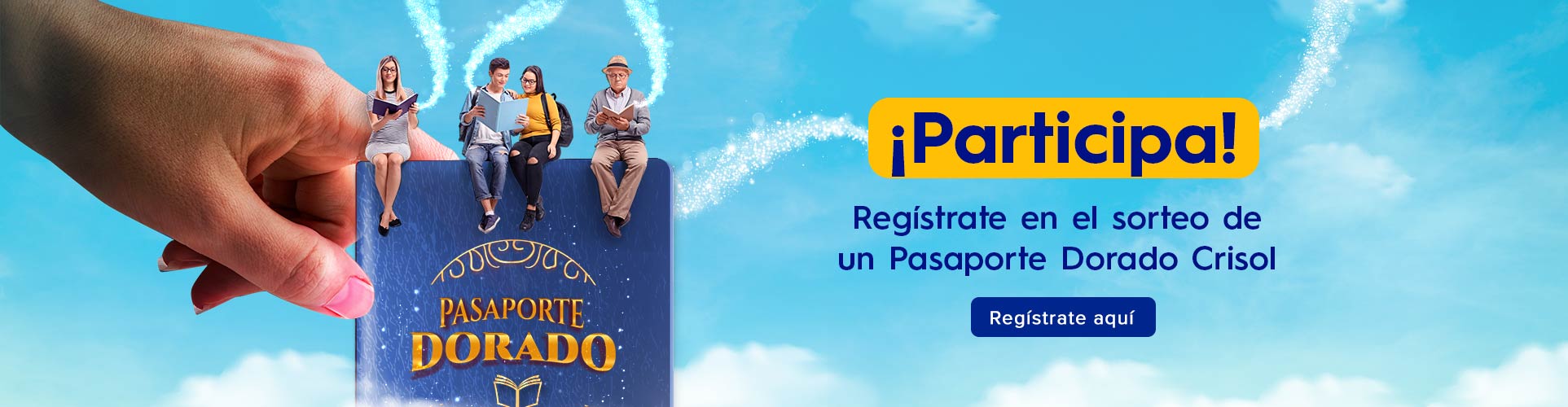 Imágen pasaporte dorado